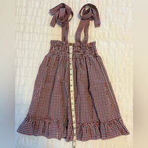 Red & Navy Gingham Check Dress